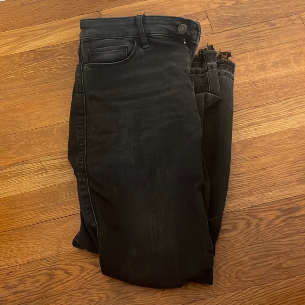Black abercrombie ankle jeans